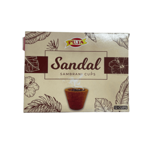 2 in 1 Sambrani and Charcoal Sandal wood cups