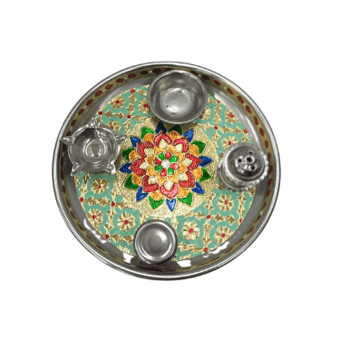 Exclusive Oxidized Metal Rakhi Tray