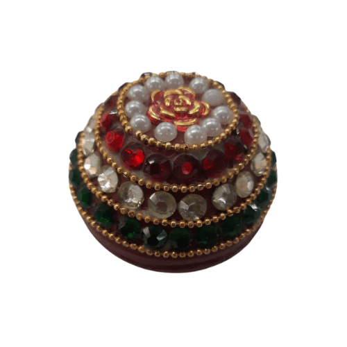 Fancy decorated Harpit/2 clay lids for Groom to stamp
