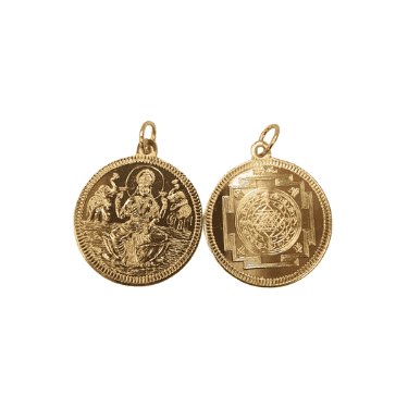 Goddess Laxmi Coin pendant With Yantra
