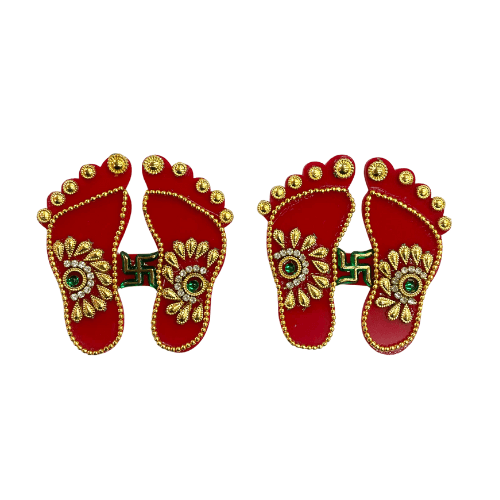 Pack of 2 fancy perspex mataji feet or Paduka