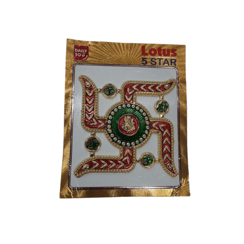 Swastik with Ganesha plastic resin 3D Stickers