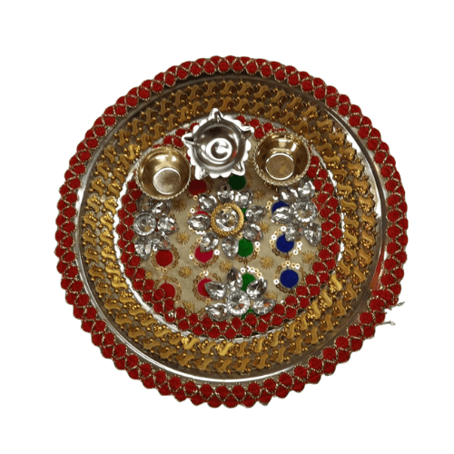 Fancy beaded material decorated