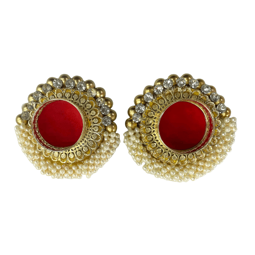 Fancy Red and Gold tea light holder floating