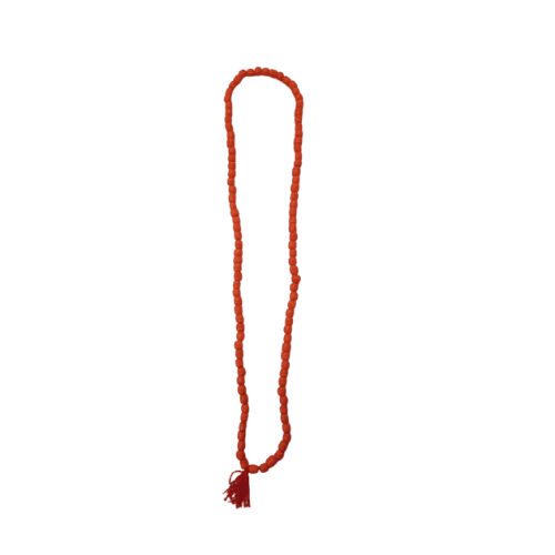 Orange beaded 108 Mala Beads