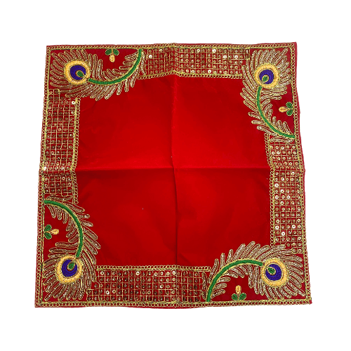 Red Velvet Square Cloth