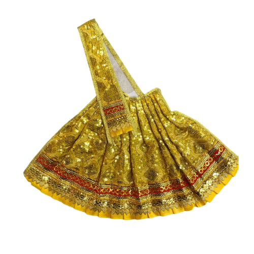 Yellow and Gold Deity Vagha/ Clothing,